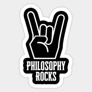 Philosophy Rocks Sticker